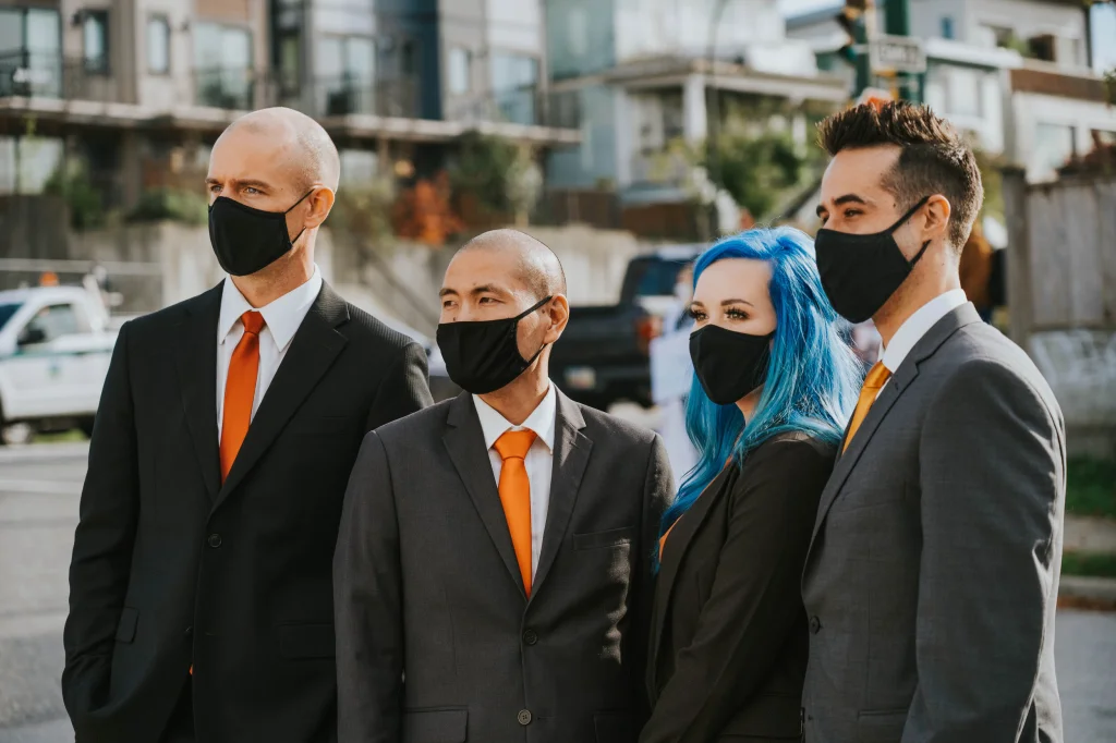 The four local Vancouver activists charged with trespass at Excelsior Farms in Abbotsford BC